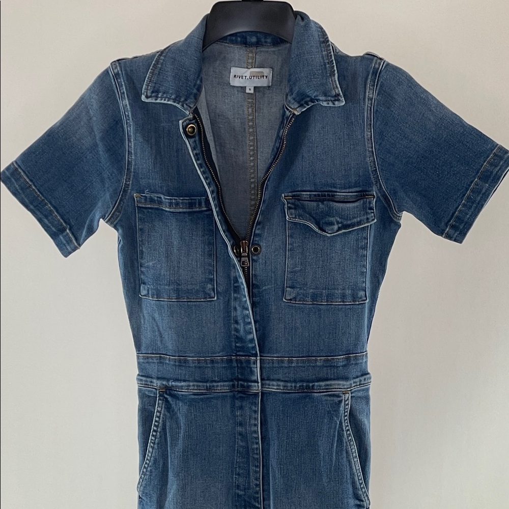 Rivet Utility Rebel Denim Jumpsuit, S - Picture 8 of 16